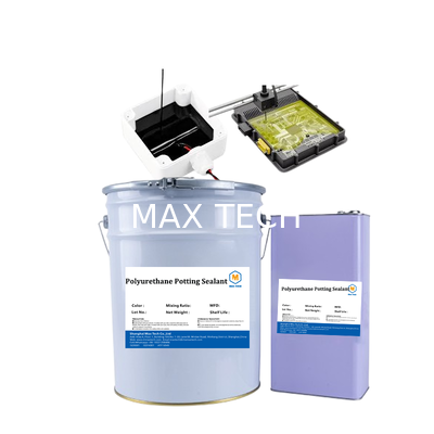 High Thermal Conductivity White PU Potting Adhesive for PCB/LED - Waterproof, Shockproof, Fast Curing Sealant