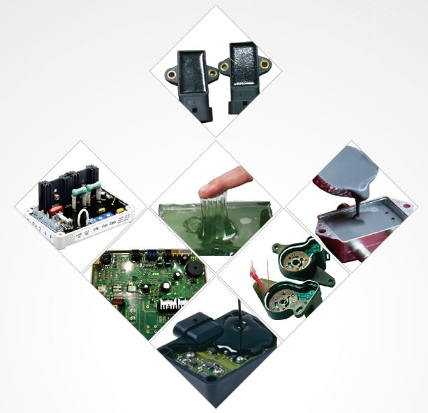 high temperature electrical insulation Clear Hard waterproof cable junction box silicoen gel 16